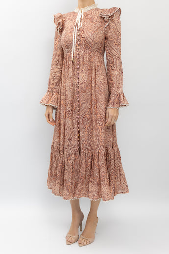 Zimmermann Wonderland Frilled Midi