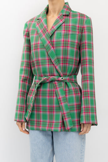 Scanlan Theodore Plaid Belted Jacket