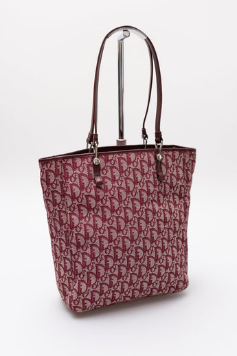 Dior Vintage Diorissimo Canvas Tote Oblique