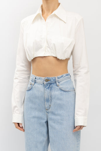 Christopher Esber Cotton Shirting Inbuilt Bra Shirt