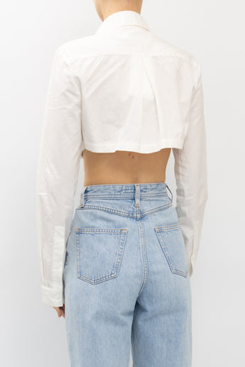 Christopher Esber Cotton Shirting Inbuilt Bra Shirt