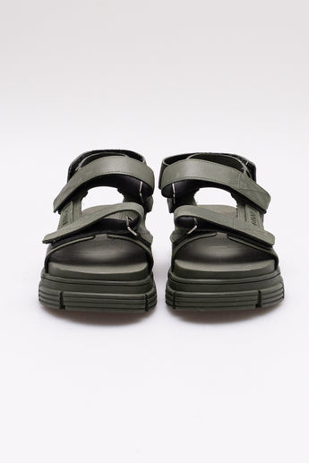Ganni Platform Sandals Green