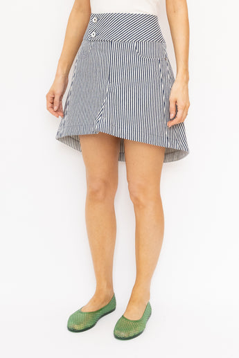 JW Anderson Stripe Denim Mini Skirt