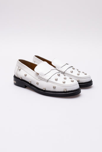 Toga Pulla Stud Detail Loafer White