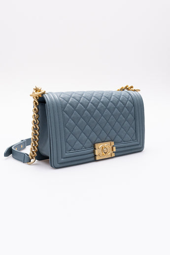 Chanel Medium Boy Bag Blue