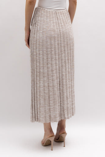 Scanlan Theodore  Pleated Rib Button Skirt