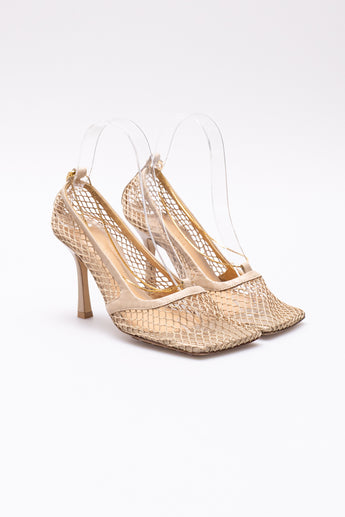 Bottega Veneta Mesh Chain Pumps