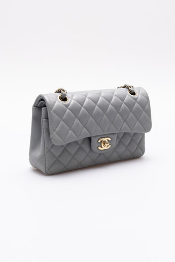 Chanel Classic Double Flap Small Grey