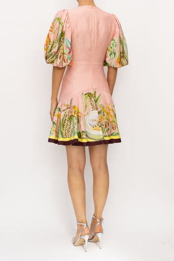 Alemais Papaya Mini Dress Pink