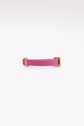 Valentino V Logo Bracelet Pink