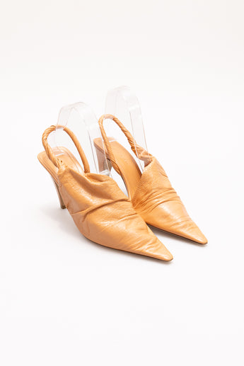 Bottega Veneta Point 90mm Slingback Clay