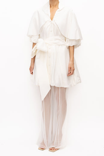 Gail Sorronda Cape Puff Sleeve Top and Pant Set