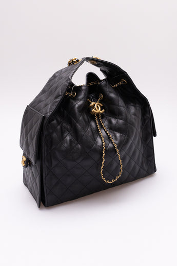 Chanel 25 Medium Bag Black Caviar