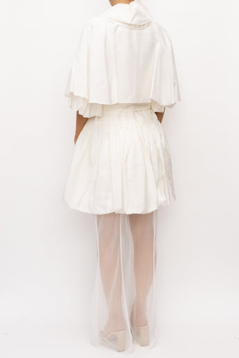 Gail Sorronda Cape Puff Sleeve Top and Pant Set