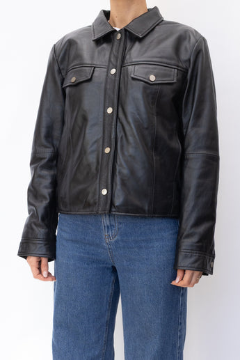 Deadwood Black Leather Jacket