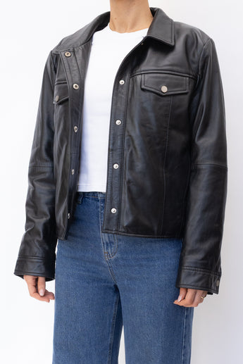Deadwood Black Leather Jacket