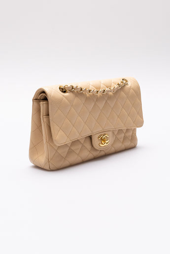 Chanel Medium Classic Double Flap Bag Beige