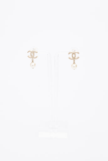 Chanel Pearl Drop Earrings