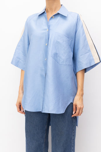 Lee Mathews Oversized Shirt Blue