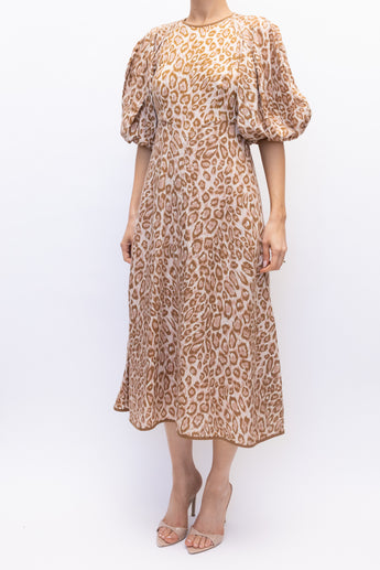Zimmermann Concert Day Leopard Midi Dress