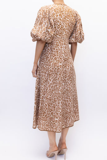 Zimmermann Concert Day Leopard Midi Dress