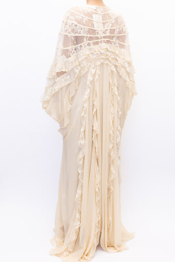 Zimmermann Rebellion Splice Billow Dress Cream