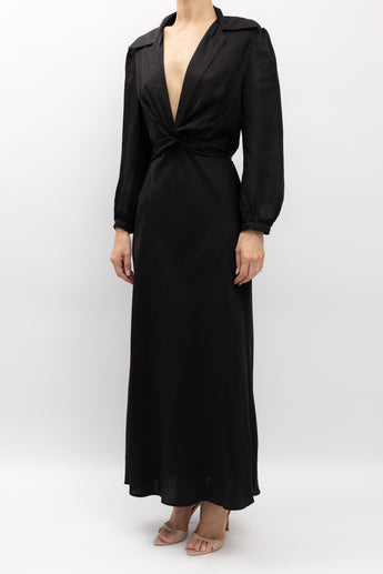 Scanlan Theodore Silk Tie-Front dress