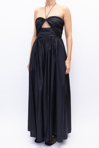 Matteau Bandeau Ruched Sundress Black
