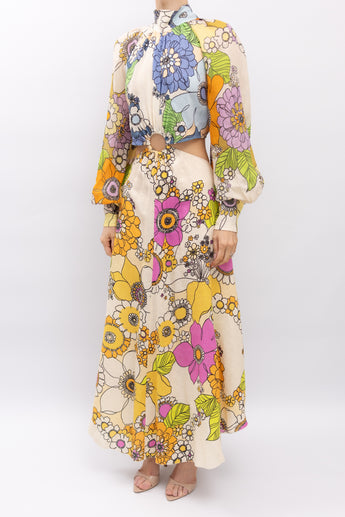 Alemais Farrah Cut Out Midi Dress