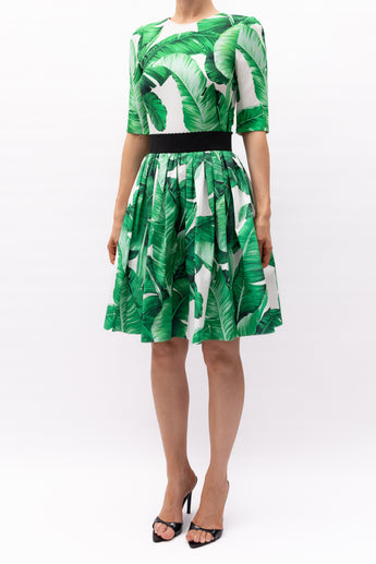 Dolce & Gabbana Banana Leaf Print Set