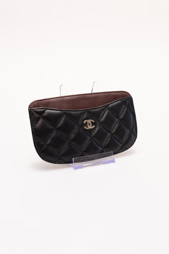Chanel Quilted CC Curved Card Holder
