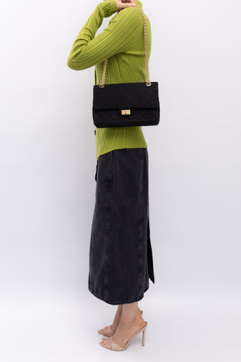 Chanel Vintage 2.55 Small Fabric Flap Bag