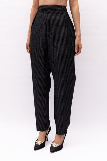 Celine Striped Wool Trousers