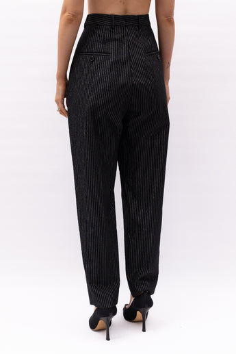 Celine Striped Wool Trousers