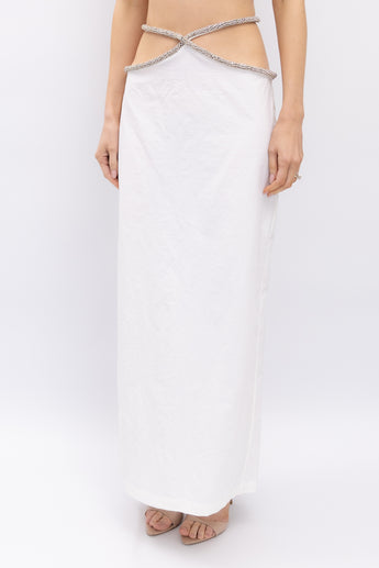 Christopher Esber Crystal Contour Pivot Skirt