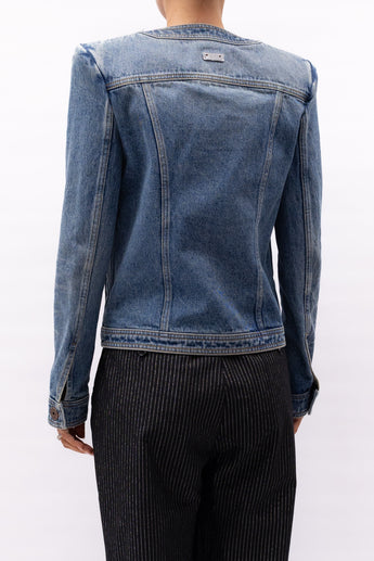 Balmain Denim Trucker Jacket Blue