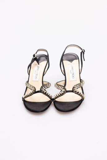 Jimmy Choo Vintage Amora Heels Satin