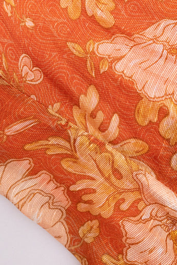Zimmermann Kaleidoscope Belted Dress Orange
