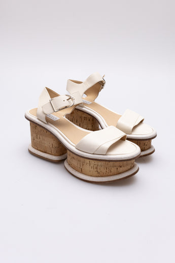 Gabriela Hearst Bradley Platform Heels Cream