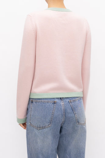 Chanel 24C Cashmere Cardigan Pink / Green