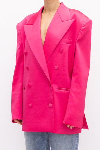 Magda Butrym Double-Breasted Blazer Pink