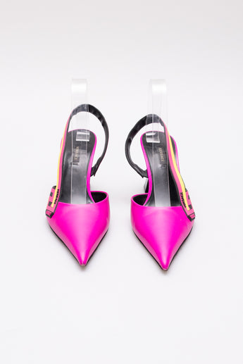 Versace La Greca Slingback Pumps
