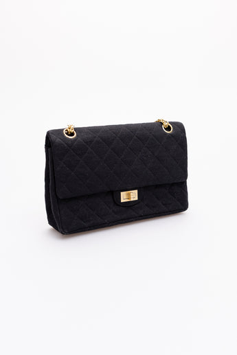 Chanel Vintage 2.55 Small Fabric Flap Bag