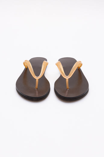 Ancient Greek Sandals Saionara Jelly-Leather Sandals Clear Caramel