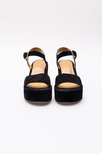 Chloe Odina Platform Sandals Black