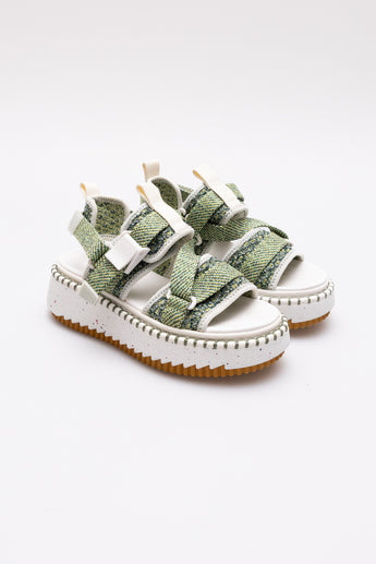 Chloe Lilli Platform Sandals Green