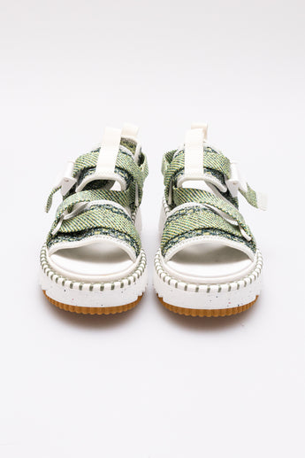 Chloe Lilli Platform Sandals Green