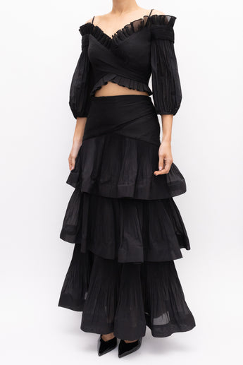Zimmermann Pleated Set Black