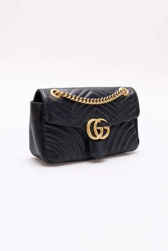 Gucci GG Marmont Medium Shoulder Bag Black