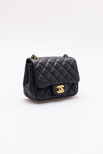 Chanel Mini Square Flap Bag Black